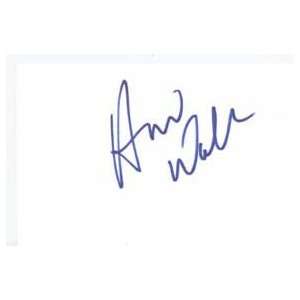 ANDREW W. WALKER Signed Index Card In Person