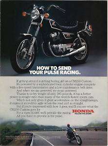 ORIGINAL 1980s HONDA MOTORCYCLE / SCOOTER PROMO ADS  
