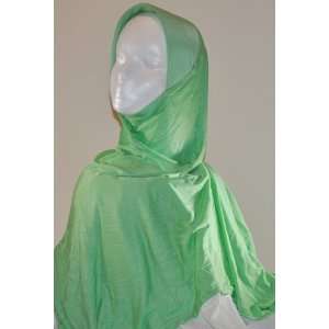  Light Green 1 Piece Al Amira Hijab with Crystal Button 