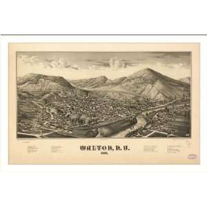  Historic Walton, New York, c. 1887 (L) Panoramic Map 