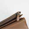 bottega venetta ms brown leather w box long wallet highlight