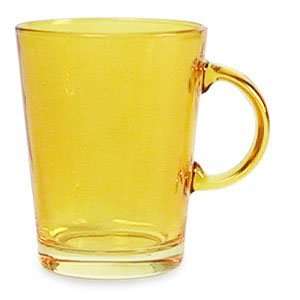 Leonardo Rio Yellow Glass Mug:  Home & Kitchen