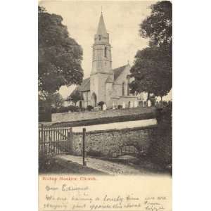 1906 Vintage Postcard Bishop Monkton Church Bishop Monkton England UK