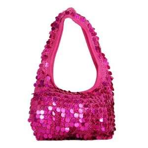  8 Diva Fashion Purse Small Hot Pink Hobo Handbag with 