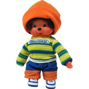 Monchhichi Boy w Orange Cap Plush Doll 93504 Toys & Games