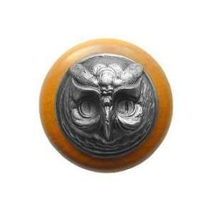   Hill Wise Owl maple Cabinet Knob Antique Brass
