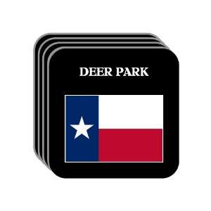 US State Flag   DEER PARK, Texas (TX) Set of 4 Mini Mousepad Coasters