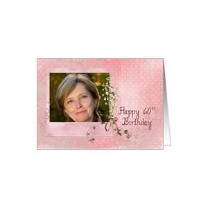  60th birthday, lily of the valley, photo card Card Toys 