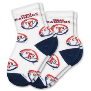  MLB Texas Rangers Kids Child Socks (2 Pack): Sports 