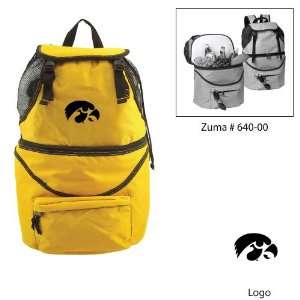 Iowa Hawkeyes NCAA Zuma Insulated Backpack (Yellow) (Embroidered 