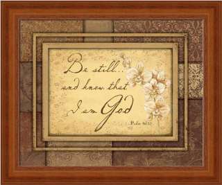 Be Still and Know that I am God Inspirational Sign  
