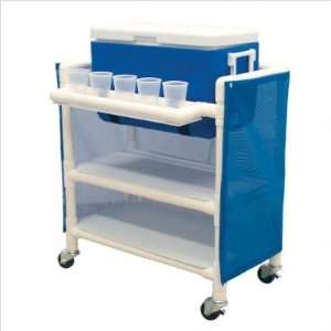   Hydration Cart with 48 Quart Ice Chest Color Mauve, Cover Type Vinyl