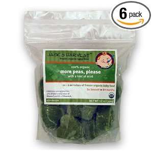 Jacks Harvest More Peas, Please, Stage 1, 12 Ounce Bags (Pack of 6)