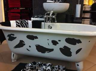 COW PRINT PATCH SET BATH PANEL BATHROOM STICKERS IDEA  
