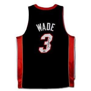 Dwyane Wade Autographed Miami Heat Away/Black Jersey (UDA)  