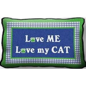  Love My Cat Accent Pillow: Home & Kitchen
