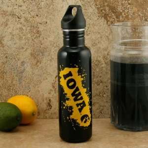  Iowa Hawkeyes Black 26oz. Stainless Steel Water Bottle 