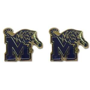  Memphis Tigers Post Stud Logo Earring Set Ncaa Charm 