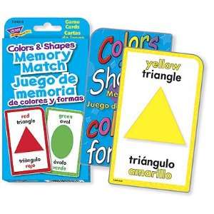    Colors & Shapes Memory Match Challenge Cards®: Toys & Games