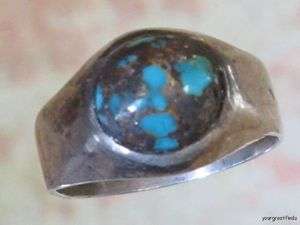   MEXICAN STERLING SILVER & GENUINE AMERICAN KINGS MANASSA TURQUOISE