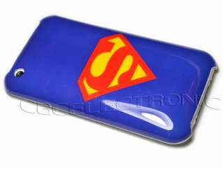 New Superman Design gloss hard case cover for iphone 3g 3gs  