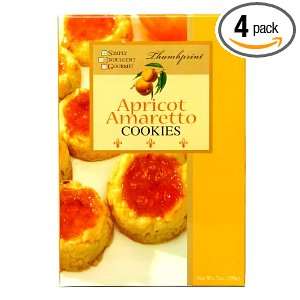 Simply Indulgent Gourmet Apricot Amaretto Thumbprint Cookies, 7 Ounce 