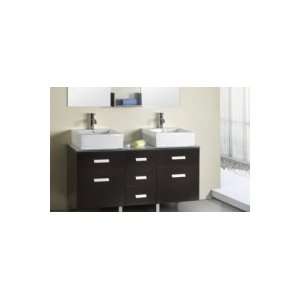  56 Modern Style Maybell Double Sink Vanity Cabinet: Home 