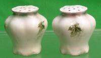 RS PRUSSIA SALT & PEPPER SHAKERS, UNMARKED, NO RES.  