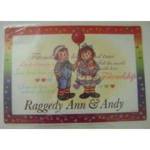  RAGGEDY ANN & ANDY PLASTIC PLACEMAT (GIRL) Kitchen 
