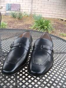   Mens Black Leather Loafers Dress Shoes Size 13 M / Spain  