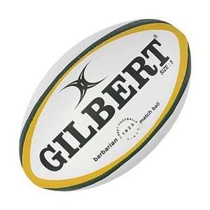  Gilbert Barbarian Rugby Match Ball   Blue/Green 5 Sports 