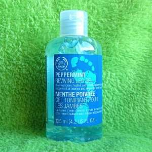  Body Shop Peppermint Reviving Leg Gel 4.2 Oz. Beauty