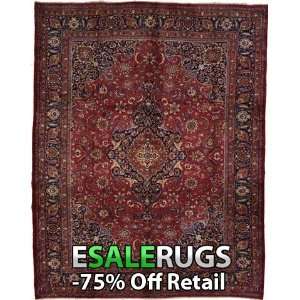  9 11 x 12 6 Mashad Hand Knotted Persian rug