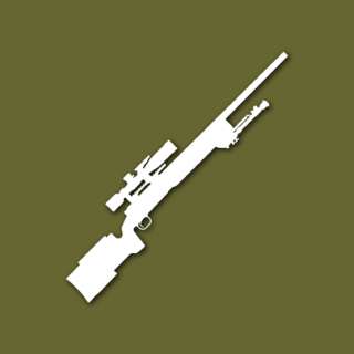 M40 USMC Sniper Rifle M 40 M40A3 Vinyl Sticker VSM40WB  