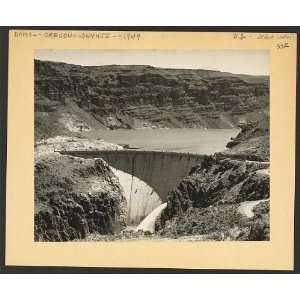    Owyhee project,dam,reservoir,bluffs,Malheur,OR,1949