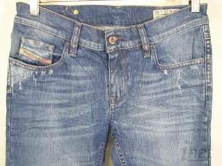 Diesel Jeans LIVY 008W7 Sz 30/32 Skinny Straight Leg Med Worn Wash NWT 