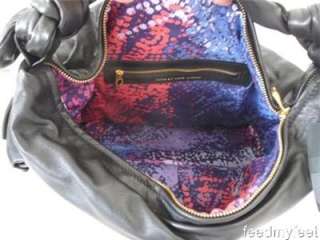   Jacobs Black Leather Lil Lissy Hobo Shoulder Handbag Satchel Purse