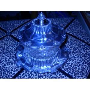    Tiffany Co. Crystal Asian Antique Candy Dish 