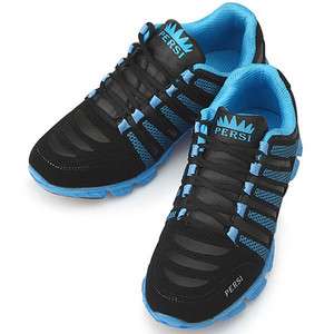 New PERSI Black Blue Womens Limited Running Training Sneakers Shoes 