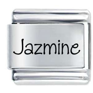  Name Jazmine Gift Laser Italian Charm: Pugster: Jewelry