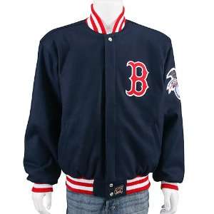  Boston Red Sox Big Logo Wool Jacket: Sports & Outdoors