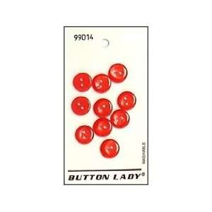  JHB Button Lady Buttons Red 1/2 6 pc (6 Pack) Pet 