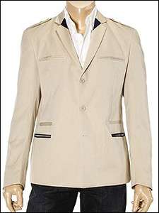   875 Mens JUST CAVALLI Khaki Sports Coat Blazer Size 54 (US 44)  