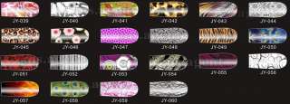 12pcs Nail Art Fashion Sticker Colorful Patch Foils Armour wraps 