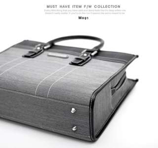 Mens Leather Briefcase Business Case Shoulder Bag M091R  