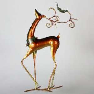  23 Metal Reindeer Figure Christmas Table Piece: Home 