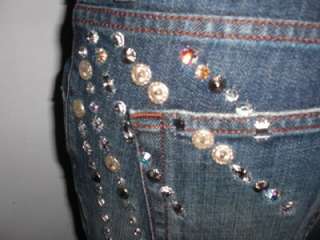 LaROK Gorgeous Sparkly Embellished Womens Jeans Sz 27  