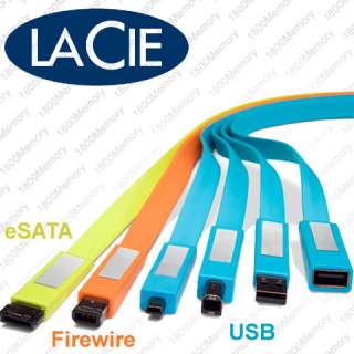 LaCie Flat Cable USB A Male to A Female 1.2m +24 Labels  