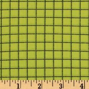  44 Wide Tennis Anyone? Grid Black/Lime Fabric By The 