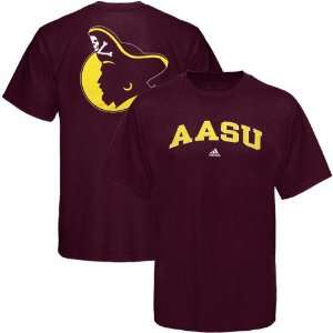NCAA adidas Armstrong Atlantic Pirates Maroon Relentless T shirt 
